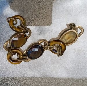 DWECK Stephen Dweck Bronze TIGER Eye Smokey QUARTZ